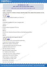 Đề thi học kì 2 Tiếng Anh 9 iLearn Smart World - Đề số 1